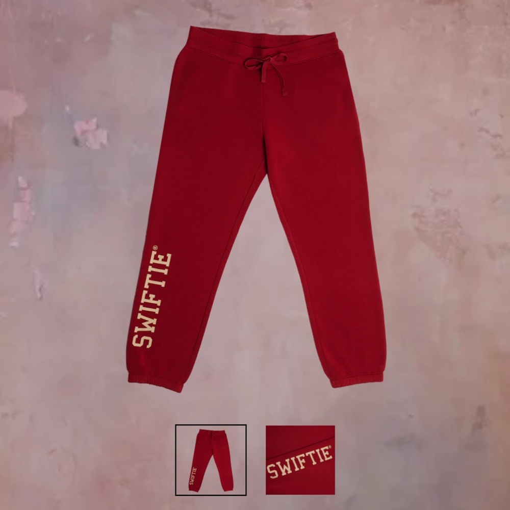 RED TAYLORS VERSION SWIFTIE SWEATPANTS